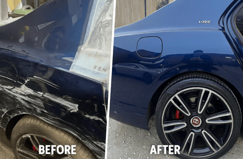 Professional car dent repair at Bodyshop Manchester