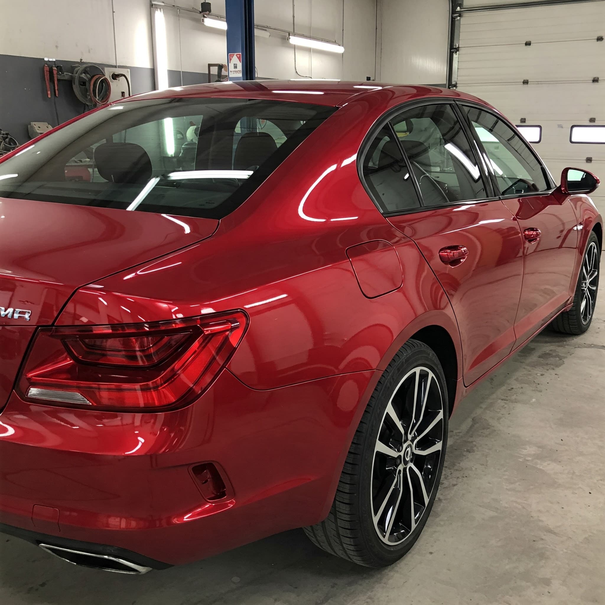 Luxury sedan with ceramic tint