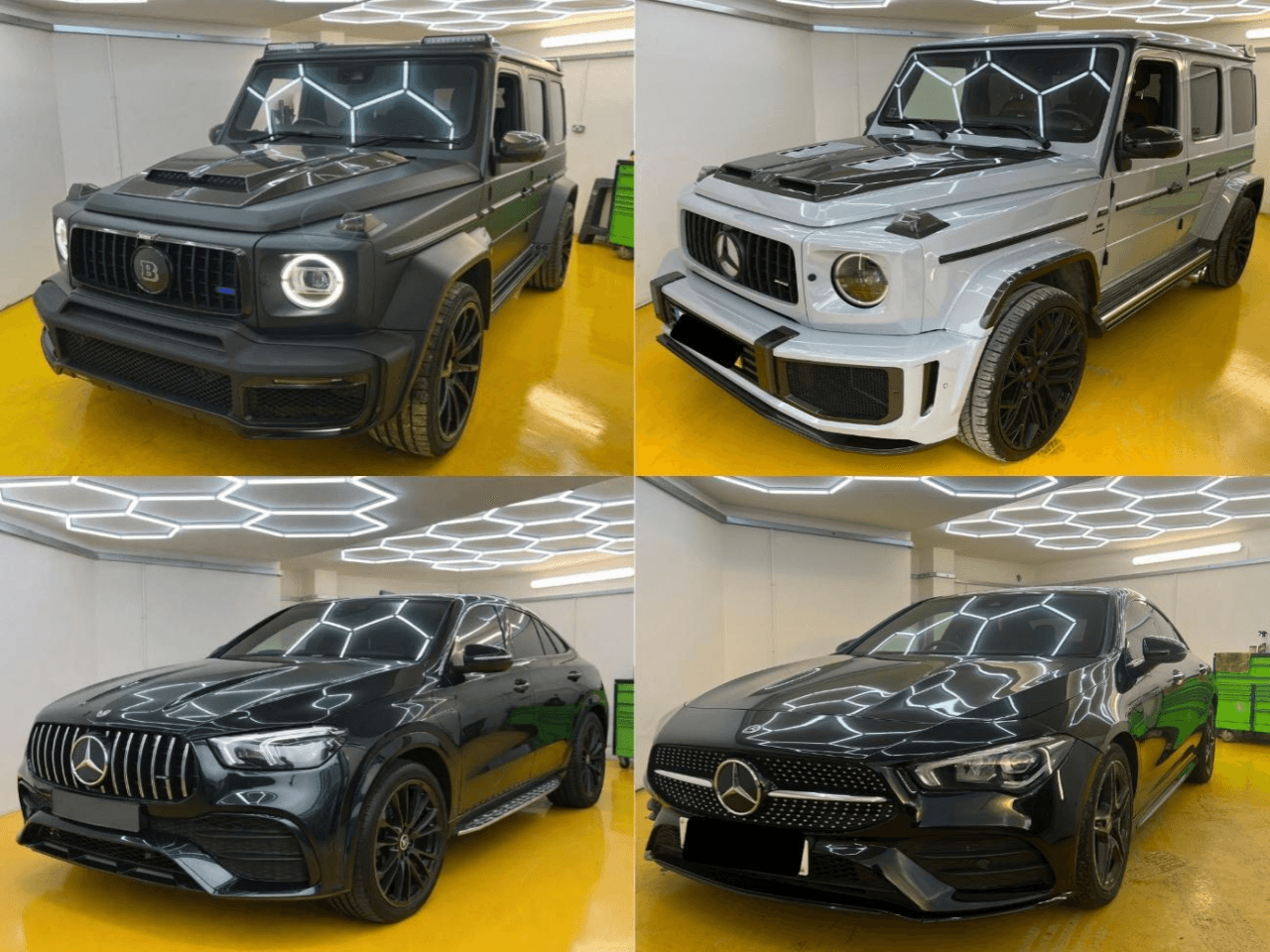 Mercedes-Benz Bodyshop in Manchester background